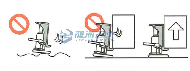 爪式千斤顶放置示意图